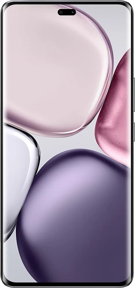 Smartphone Honor X9C en color negro con aro dorado en la cámara y pantalla curva
